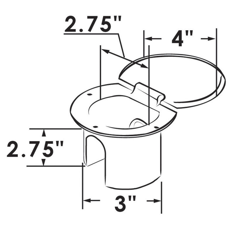 ITC Stainless Steel Transom Shower, Steel image number 2
